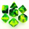 Chessex Manufacturing 26454 Cube Gemini Set of 7 Dice -