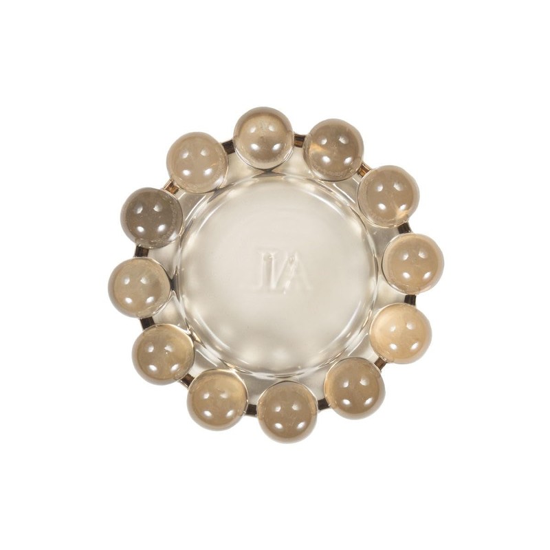 Alice Lane Bubble Candle Dish – Chic Smoky Glass Candle