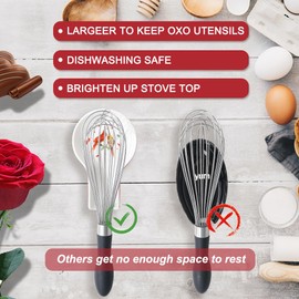 Happy Kit Spoon Rest for Stove Top - Spoon Holder for Cooking Spoons Spatula Kitchen Decor for Kitchen Counter, Ceramic Spoon Rest Cardinal Valentine Lover Gift Box Ready