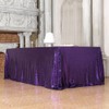 PartyDelight Sequin Tablecloth, Rectangular, 60"x102", Purple