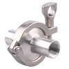 DERNORD 2 Pcs Sanitary Female Threaded Ferrule Pipe Fittings +