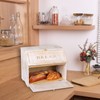 HOMEKOKO Vintage Double Layer Large Bread Box for Kitchen Counter,