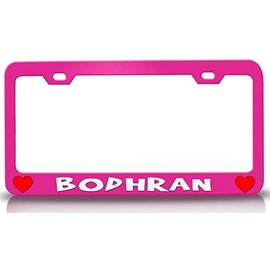 Custom Brother - Bodhran Musical Musician Metal Car SUV Truck License Plate Frame Pn g57