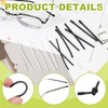 PATIKIL 4 Pairs Eye Glass Replacement Temples, Silicone Anti-Slip Eyeglass