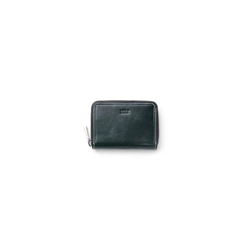 Takeokikuchi No. 726611 Round Zipper Coin Purse, green