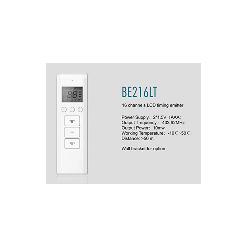 Quoya Smart Curtain Track- All Accessories (16 Channel Remote Controller)