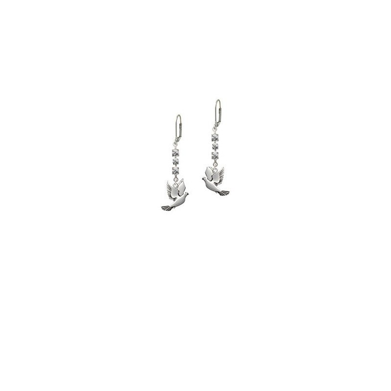 Dove - Crystal Madison Leverback Earrings