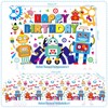 Robot Birthday Party Decoration - Robot Happy Birthday Backdrop, Tableware,
