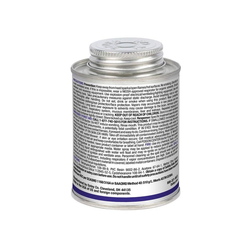 Oatey 32160, 8 OZ. PVC Blue Lava HOT Medium Bodied