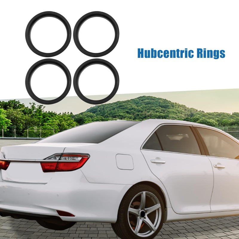 A ABSOPRO Car Hubcentric Rings 66.6 to 57.1mm Plastic (Set