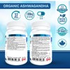 Organic Ashwagandha Supplement 650mg, 18-Day Supply, 75 Count