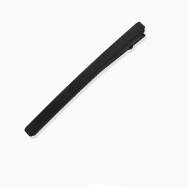 4 Pcs 3 Inch Plating Narrow Metal Spike Alligator Duck Bill Hair Clips Bright Duckbill Hair Barrettes Chic Hair Clips for Styling Long Hair (Black)