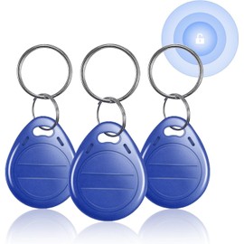 NFC Tag Card RFID Copier 125KHz Proximity ID Card Keychains RFID Key Fobs Token Tag Keypad Card Access Control Card for Door Entry Access Control System EM4100 Blue 3PCS