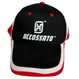ACCOSSATO Unisex Cappellino HAT02, Schwarz, Taglia unica