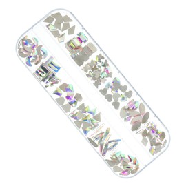 Healvian Flatback Nail Charms Rhinestones Multi- Decorations for Manicure Nail Eye Makeup and More Elegant Rhinestone Decors for Unique Style