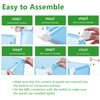 C&AHOME Cube Storage Organizer, 16-Cube Shelves Units, Plastic Storage Cubes,