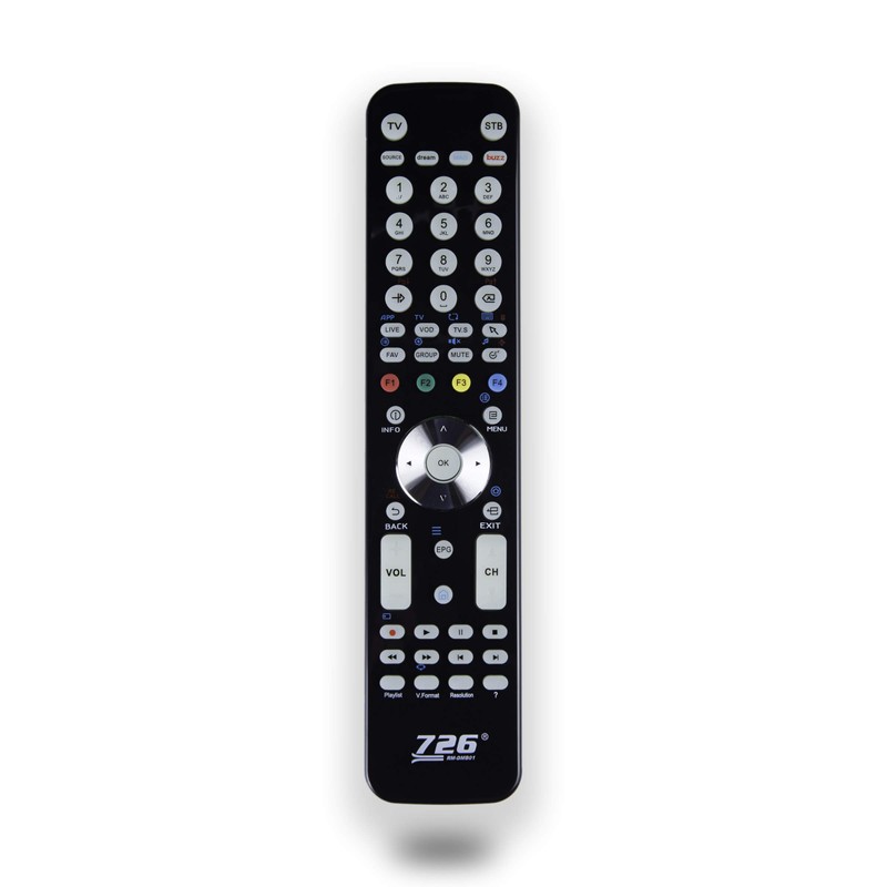 726 Universal (one) Remote Control for Dreamlink/Formuler, Buzz TV, Mag