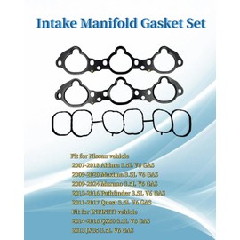 OWNDR MS97143 Intake Manifold Gasket Set Fit for Nissan 3.5 L V6 Altima Maxima Murano Pathfinder Quest for Infiniti QX60 JX35, Replace MS 97143
