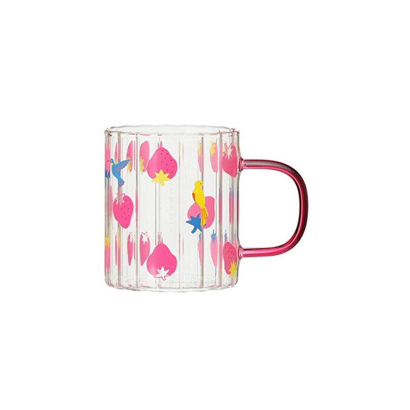 Staba Starbucks Heat-resistant Glass Mug Strawberry, 10.8 fl oz (296