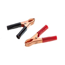 Attwood 14258-6 Copper-Plated Insulated Battery Clips, For Use Up To 10-Gauge Wires