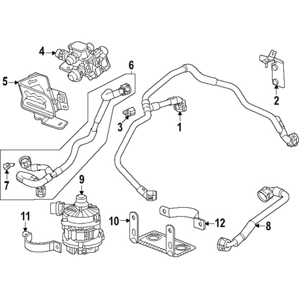 GM Genuine GM Drive Motor Battery Pack Coolant Hose 85659022