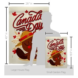 Ornament Collection Dominion Day Garden House Flag Kit Canada Canadian Territories Region Country Particular Area Decoration Banner Small Yard Gift Double-Sided, Made in USA