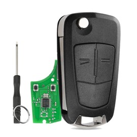 2 Buttons For Corsa Key Fob Corsa Remote Key Fob Replacement For Vauxhall Corsa D Key Meriva B Key Delphi system PCF7941Chip