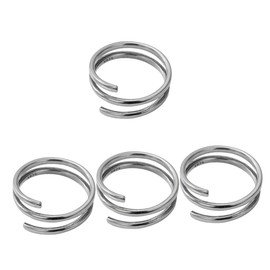 Baluue 4pcs Silver Adjustable Thumb Ring for Women Stylish Aesthetic Open Ring present for Birthdays Holidays and Weddings for Fashionable Looks