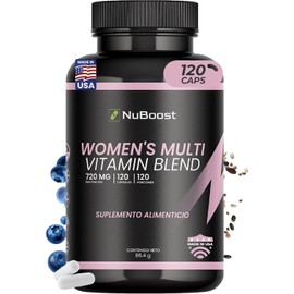 NuBoost Women’s Multivitamin with Biotin, Collagen & Folic Acid - 120 Capsules