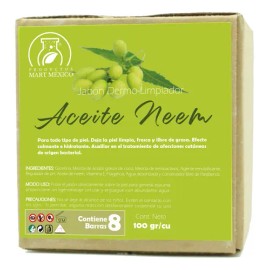 Jabón En Barra Neem Purificante Productos Mart Mexico Pack 8pzas Corporal