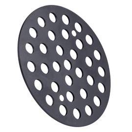 Baudelun Round 4.25 Inch Shower Drainer Cover,Screw-in Floor Drain Cover Replacement,304 Stainless Shower Drainer Grate,Black