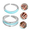 SAFIGLE 2pcs Rings Aesthetic Adjustable Rings Women Fashion Jewelry Birthday