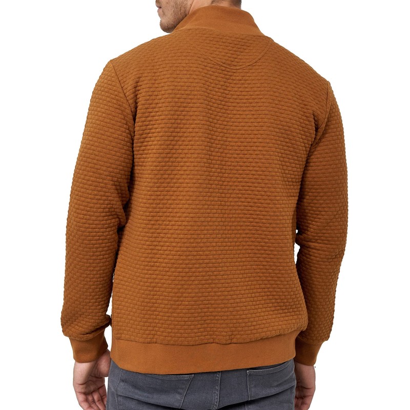 Indicode Men's Bermie Sweat Jacket with Stand-Up Collar Cardigan Men's