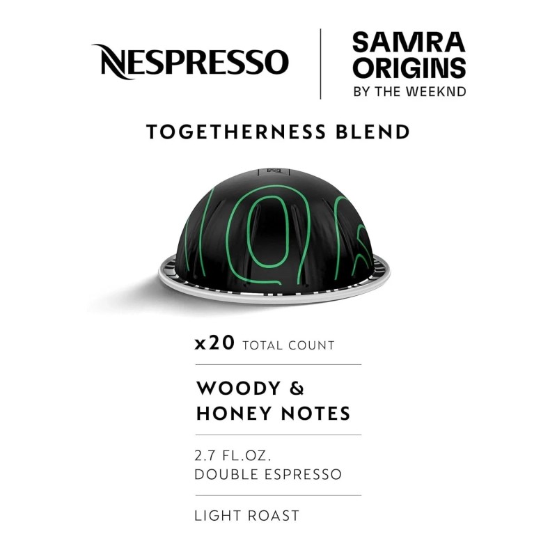 NESPRESSO Vertuo Samra Origins by THE WEEKND Togetherness 2 sleeves