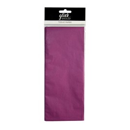 Glick 4 Sheets of Fuschia Tissue Paper, Each Sheet 750mm x 500mm Tissue Paper Fuschia, Fuschia Tissue Paper For Gift Wrapping, Arts and Crafts Fuschia Tissue Paper