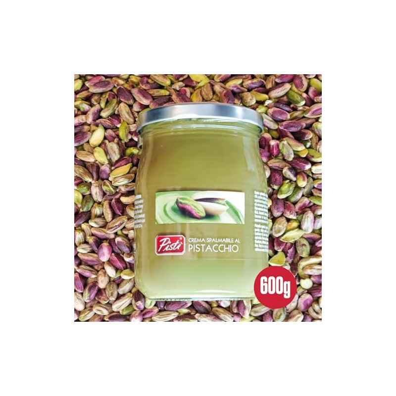 Pistì Sicilian Pistachio Cream - Artisanal Nut Spread, 21.2 oz