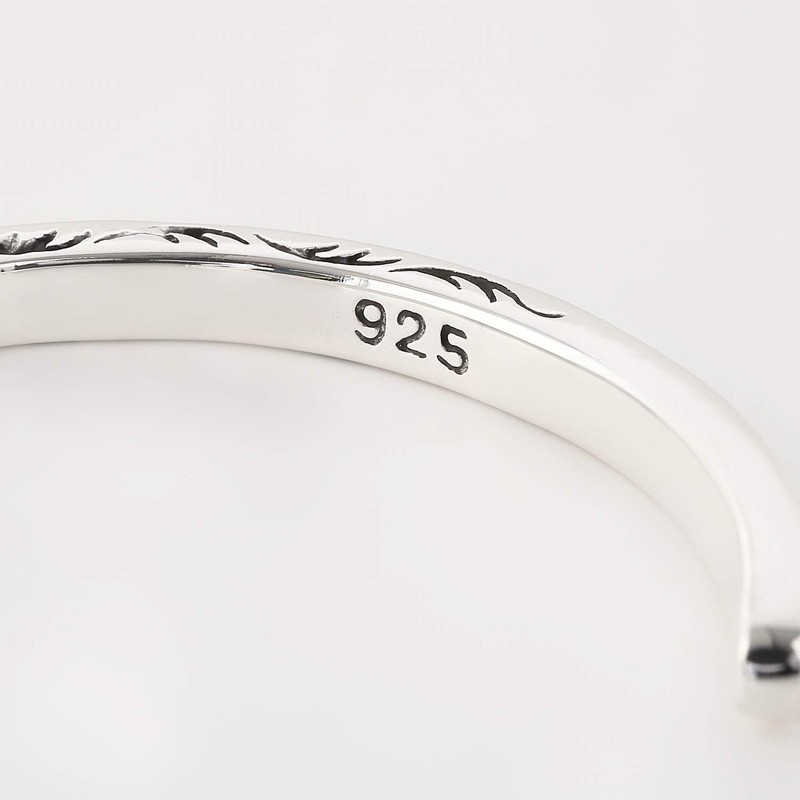 cmy select 925 silver bangle native bracelet thin sun arabesque