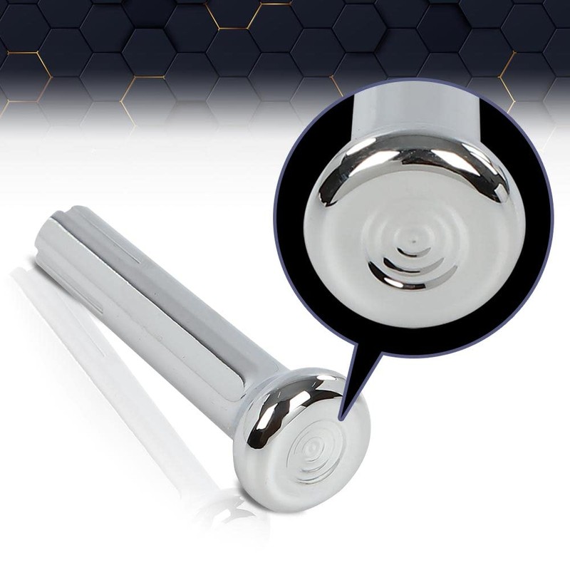PIT66 Cars Door Lock Knobs Compatible with GM 1971-1988 Chrome