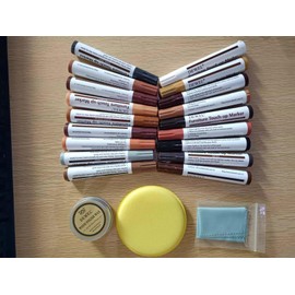 Furniture Markers Touch Up, 18 Colors Wood Markers Furniture Repair Kit with Wood Polish Wax, Wood Pens for Furniture Scratch Repair
