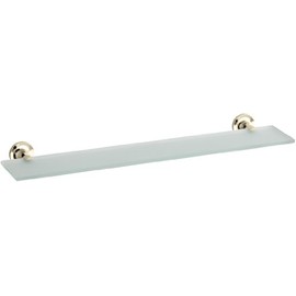 KOHLER K-14440-AF Purist Glass Shelf, Vibrant French Gold