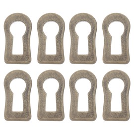 Yardenfun Pack of 10 Decorative Keyhole Inserts for Door Keyhole Rosettes Dressers Decor Hole Cover Vintage Furniture Hardware Rosettes Plate Keyhole Protection