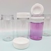 2 x Clear 100ml Flip Top Paint Pots Refillable for