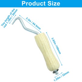 LifCratms 2 Pieces Tie Wire Twister,Rebar Wire Twister, fence wire twisting tool