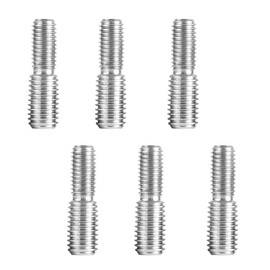 M6x20mm to M8x20mm Double End Threaded Screw Bolts, 6 Pieces Thread Reducer Adapter Stud Fasteners, Stainless Steel Furniture Hardware