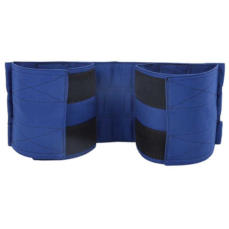 Wheelchair Footrest Non‑Slip Adjustable Leg Restraint Strap Seat Belt (Blue