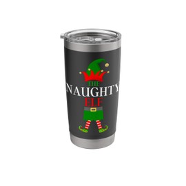 The Naughty Elf - Funny Matching Family Group Christmas Stainless Steel Insulated Tumbler
