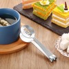 Tea Bag Squeezer Tongs Stainless Steel Spoon for Bags Silver