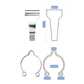 MXXiiv 1 pcs Bike Brake Hose Guide Universal Manganese Steel Bicycle Frame Cable Clips Clamps Guides for MTB Bike Road Bicycle, 25.4/28.6/31.8mm