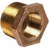 PlumberStop - 3 X 2-1/2 Brass Hex Bushing, Red Brass