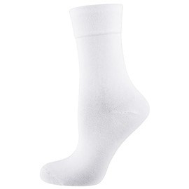 Nur Die Women's Damen Cotton Maxx Komfort Socke, White (Weiß 920), 8
